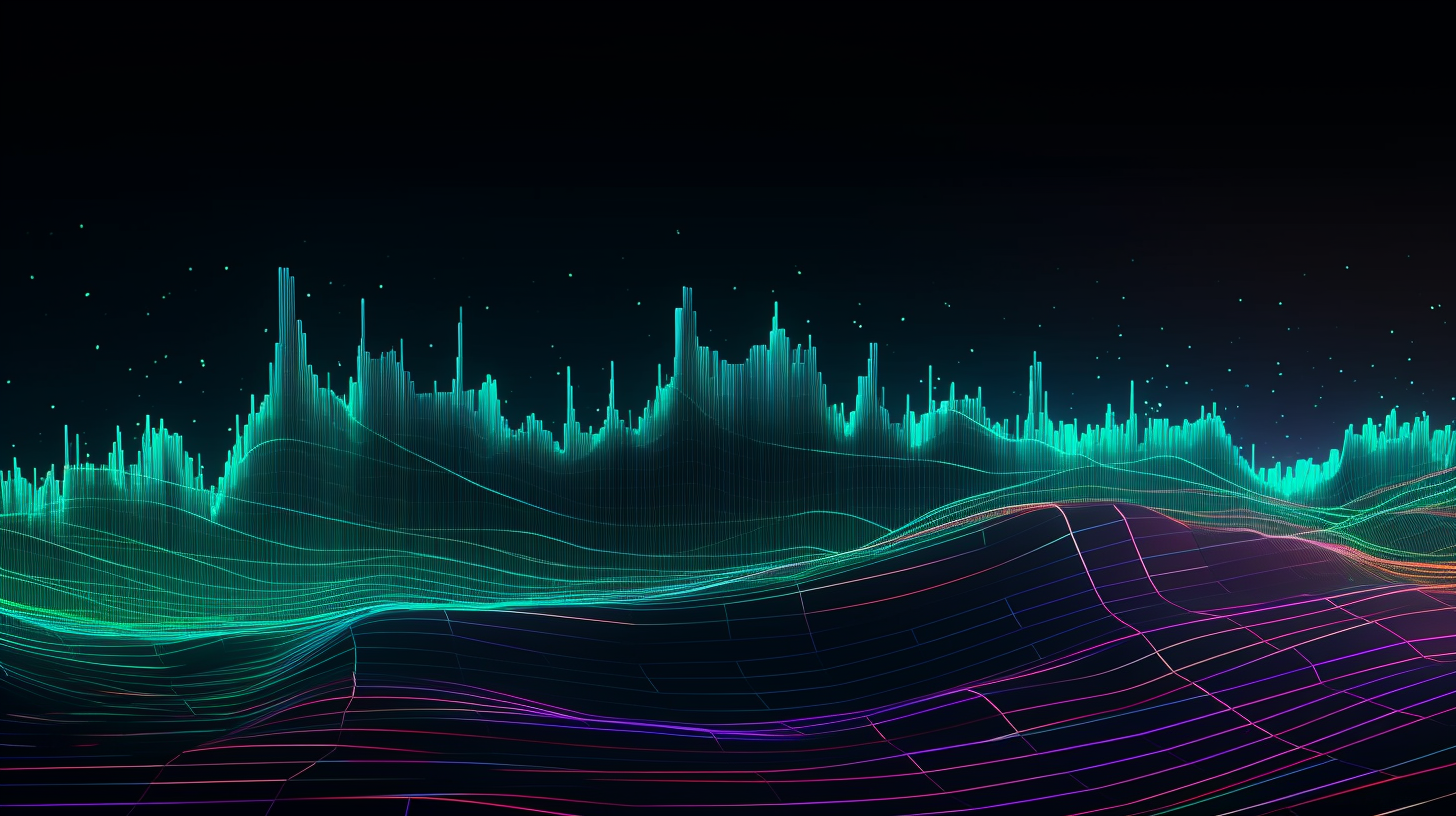 Data Visualized Mesh Electronics Technology Epic Scene