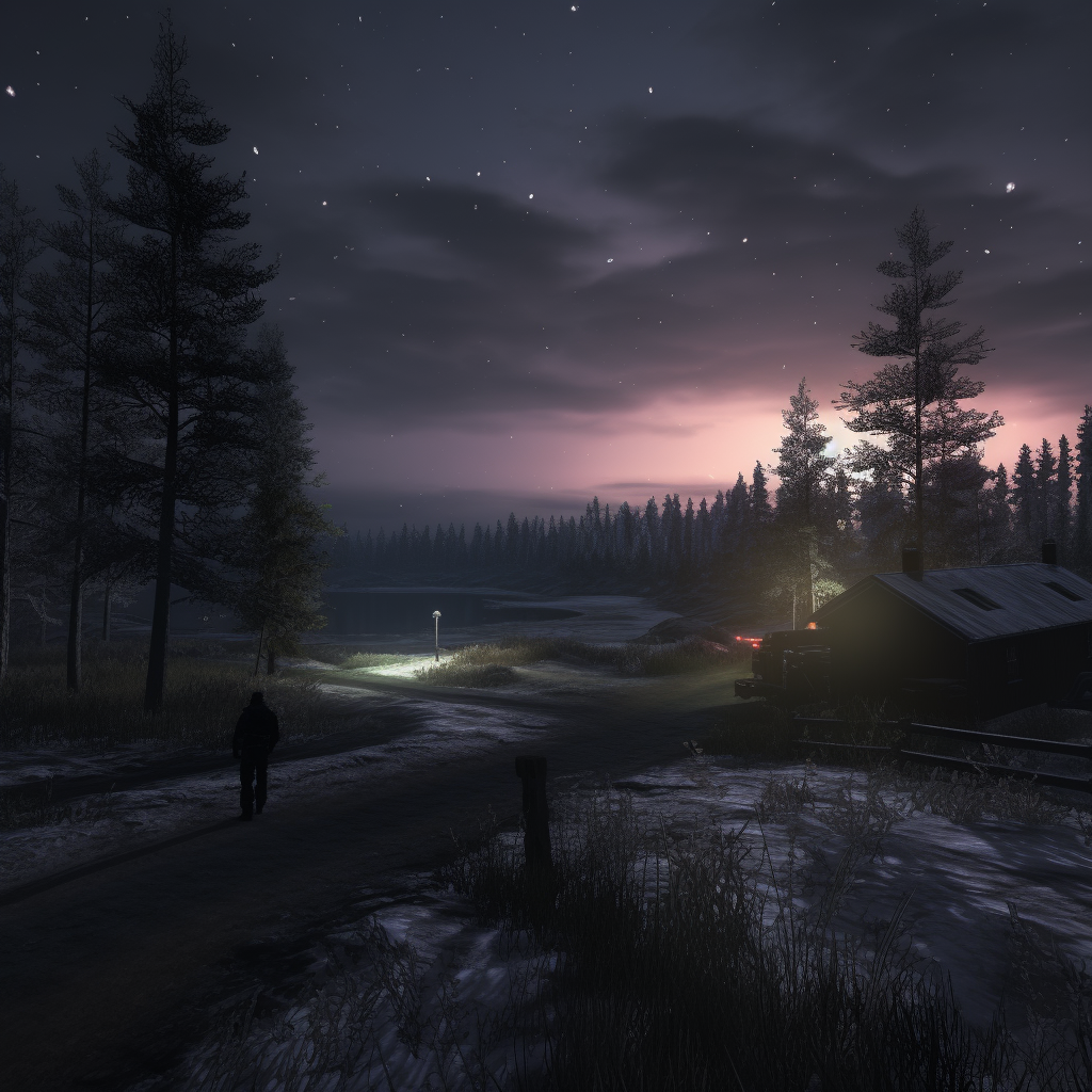 Aurora Borealis in Dayz Game