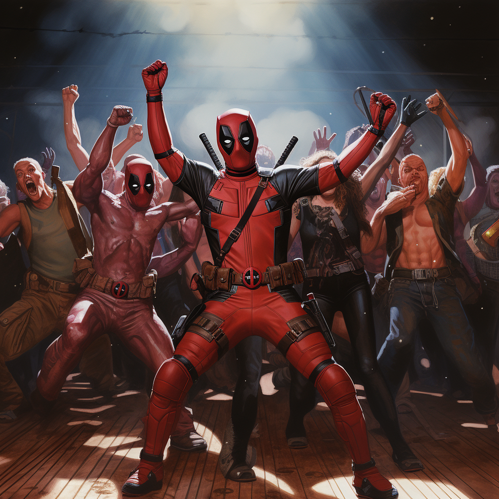 Deadpool Conga Line Picture