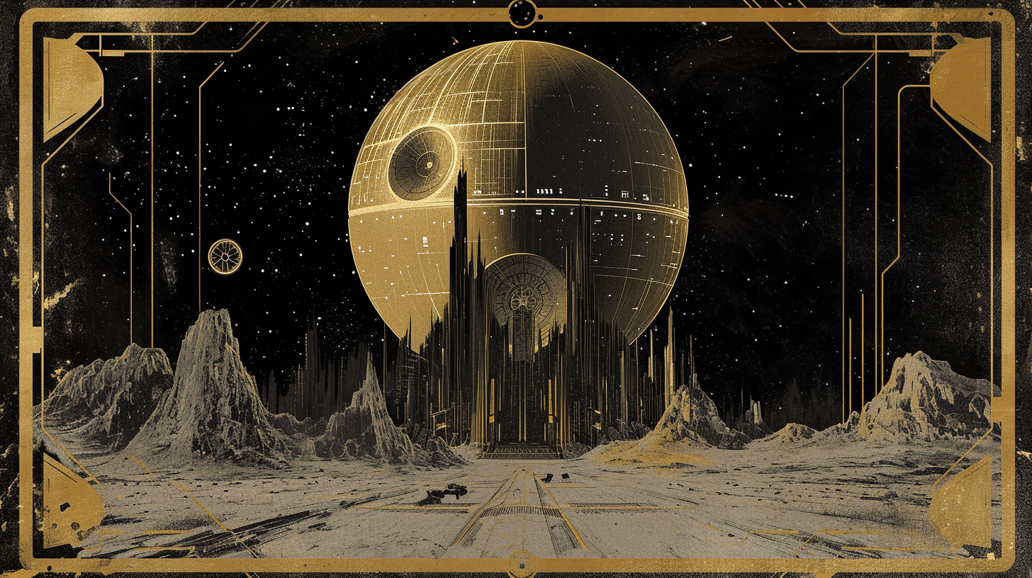 Death Star Tarot Card