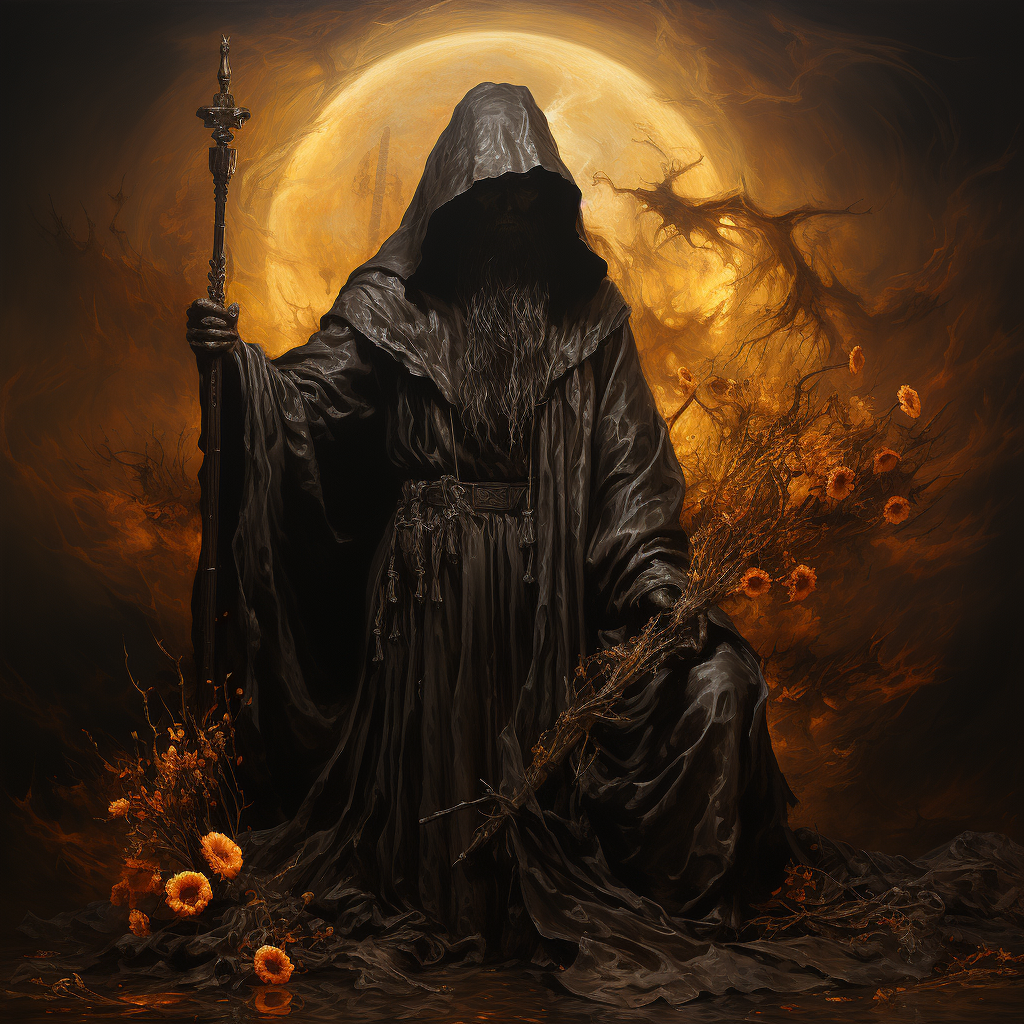 Grim Reaper holding a scythe