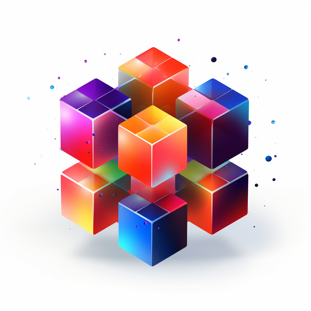 Decentralized Operating System Logo Cubes