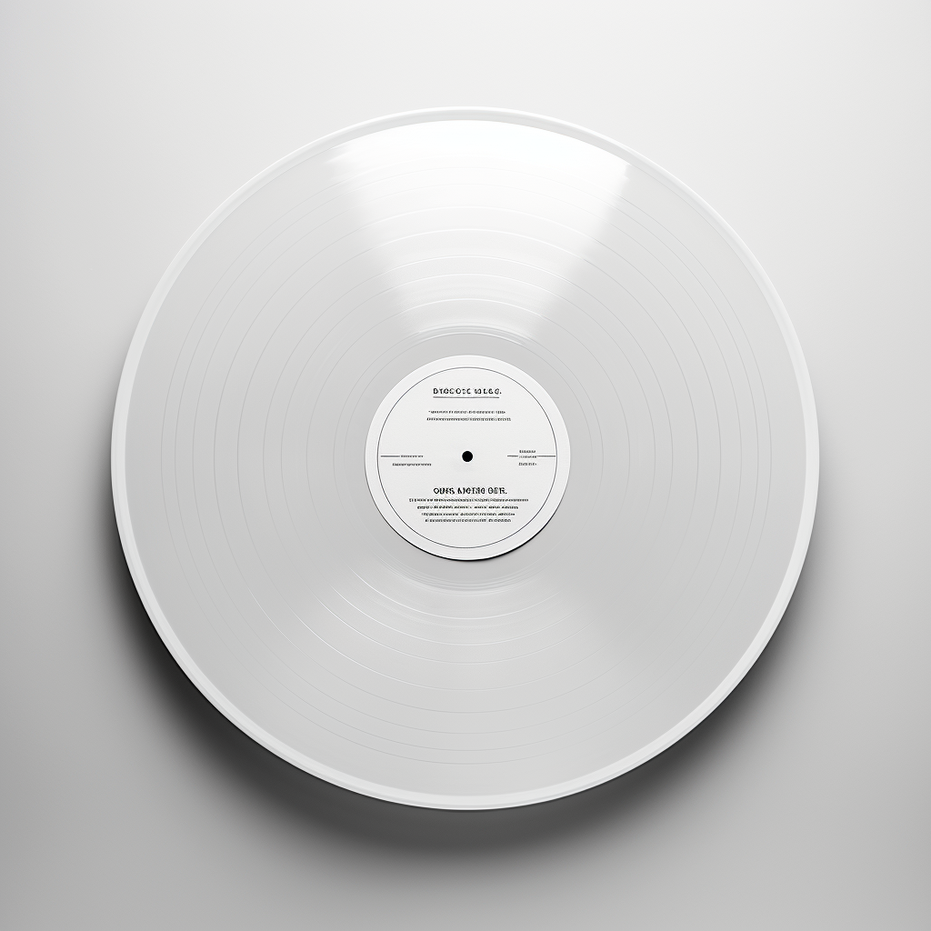 Deceptive Bends Record on Solid White Background