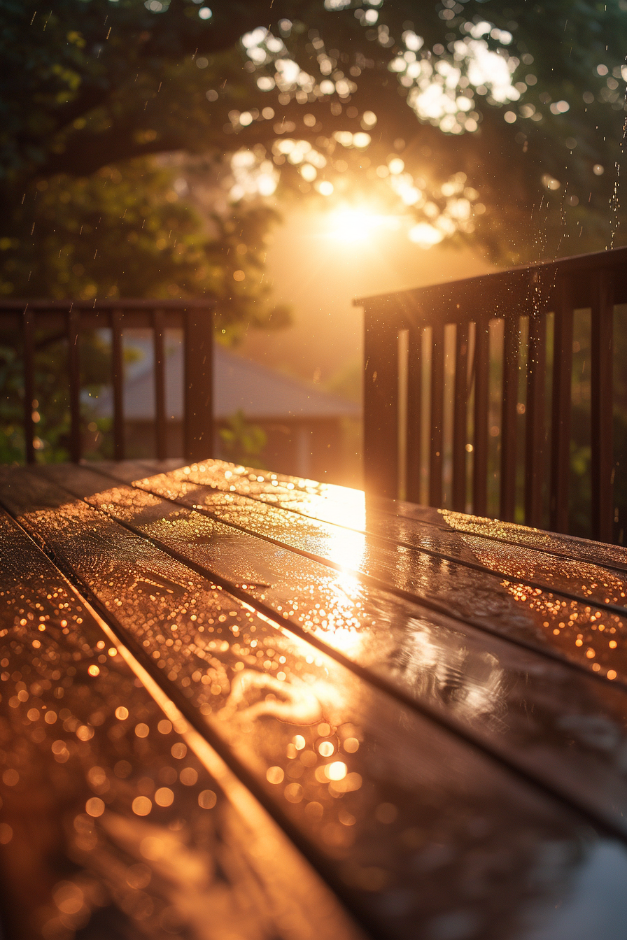 Morning Sunrise Deck Photo