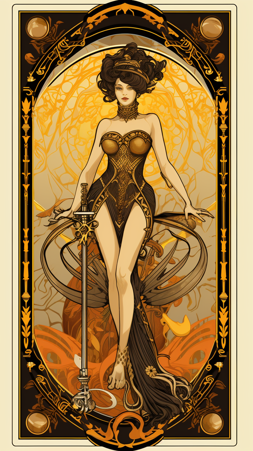 Art Deco Scorpio Tarot Goddess