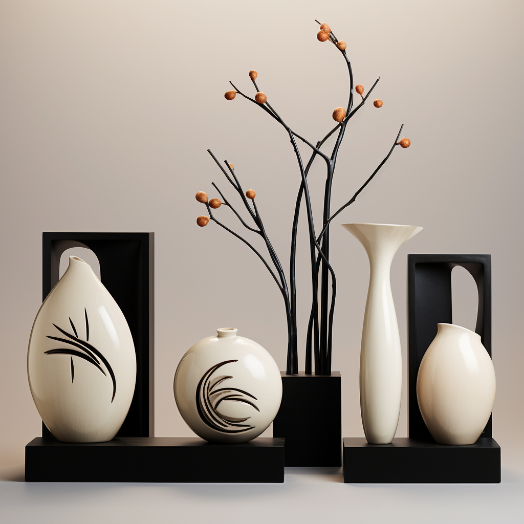 Stylish decorative modern set image