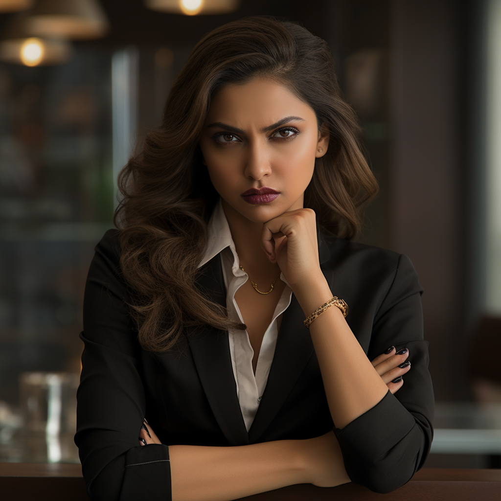 Sad corporate person Deepika