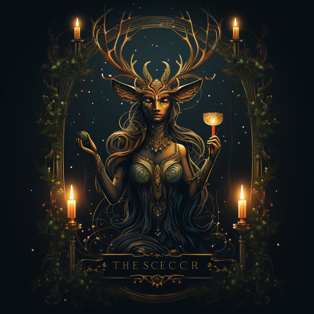 Logo for Deer Mystic Tarot Reading Business