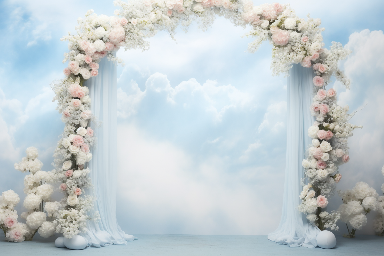 Beautiful Feminine Floral Arch Image