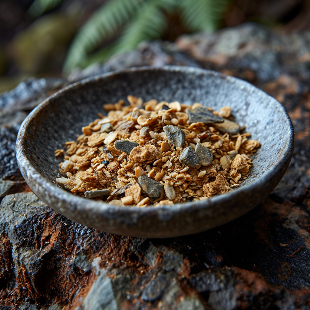 Delicate sweet dish on modern minimalistic plate