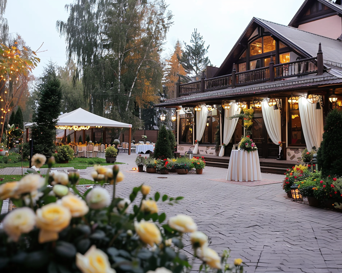 Wedding Hall Outdoor Cozy Mood