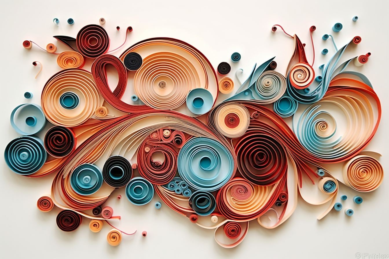 Delicate battery cells quilling art