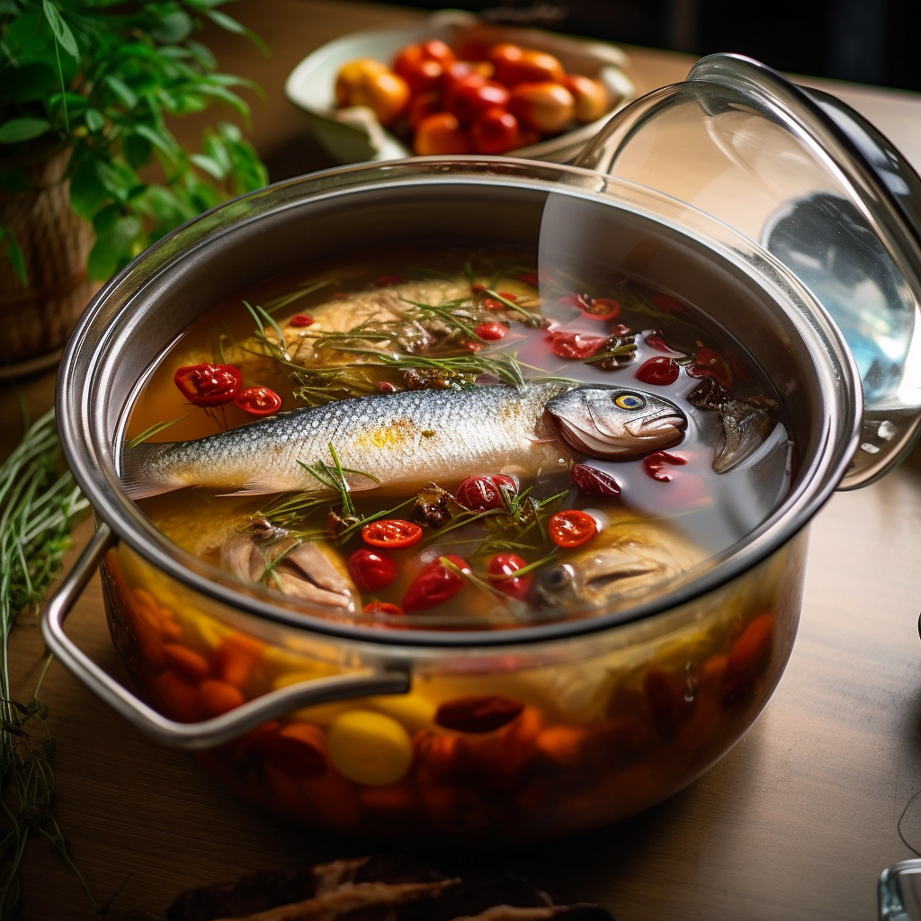 Tender cartilage carp soup