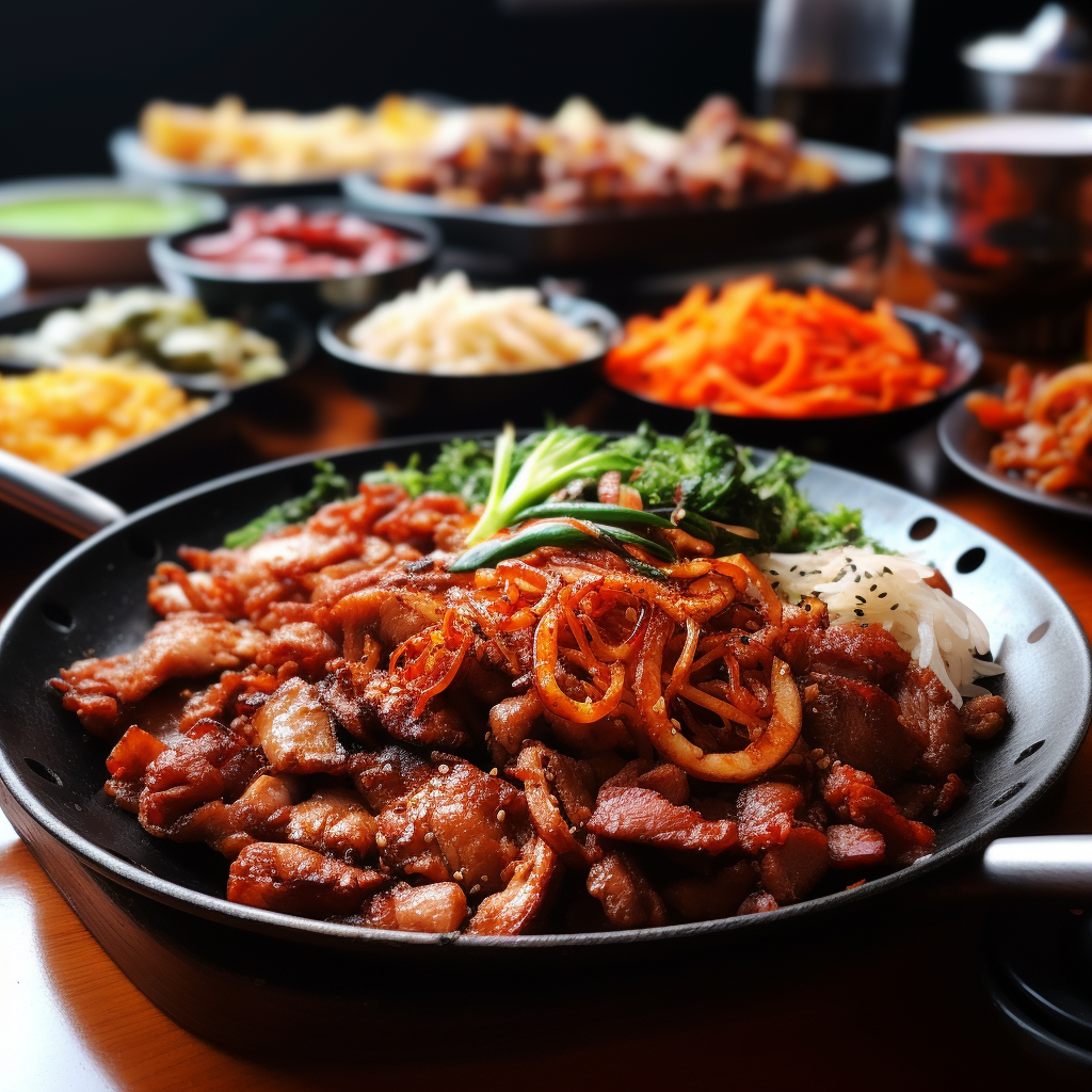 Delicious Korean Food Meat Dish