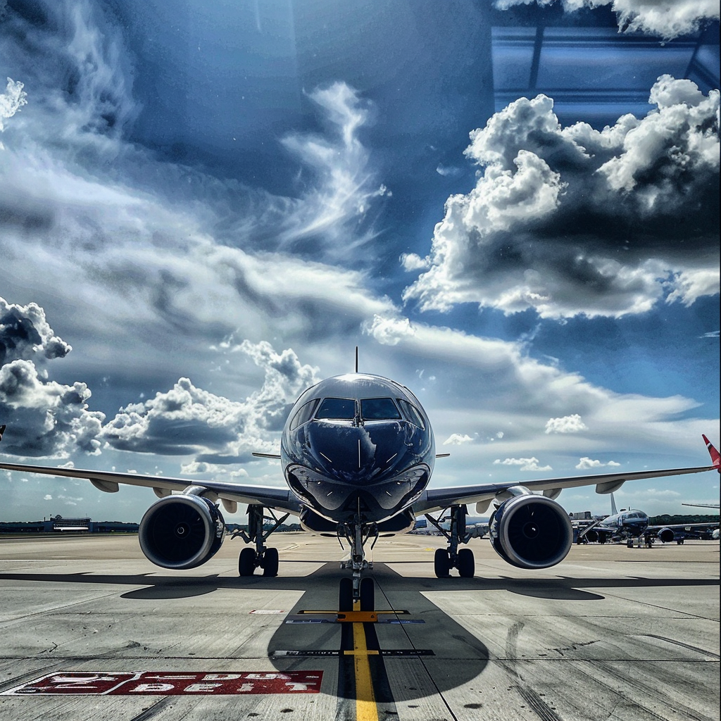 Delta Airbus A220 iPhone Shot