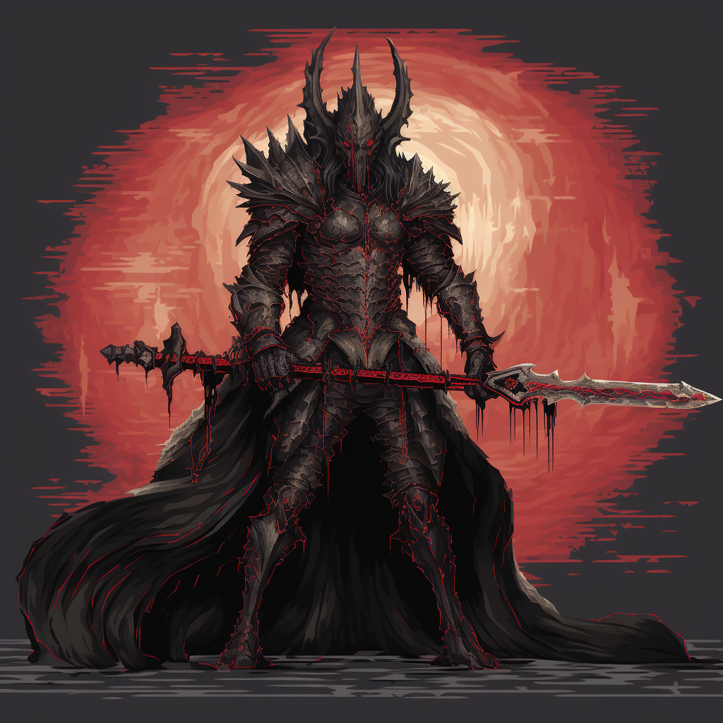 Demon knight pixel art