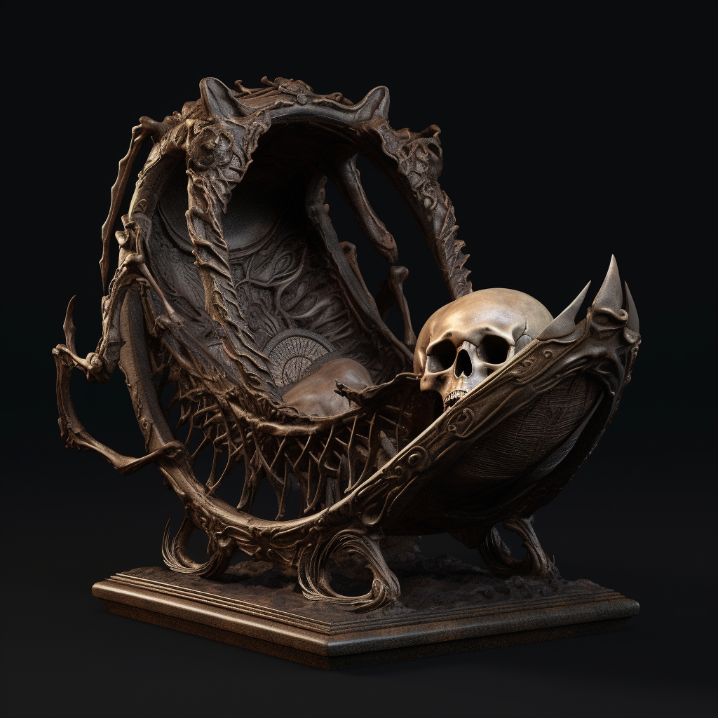 Highly Detailed Demonic Shape Cradle