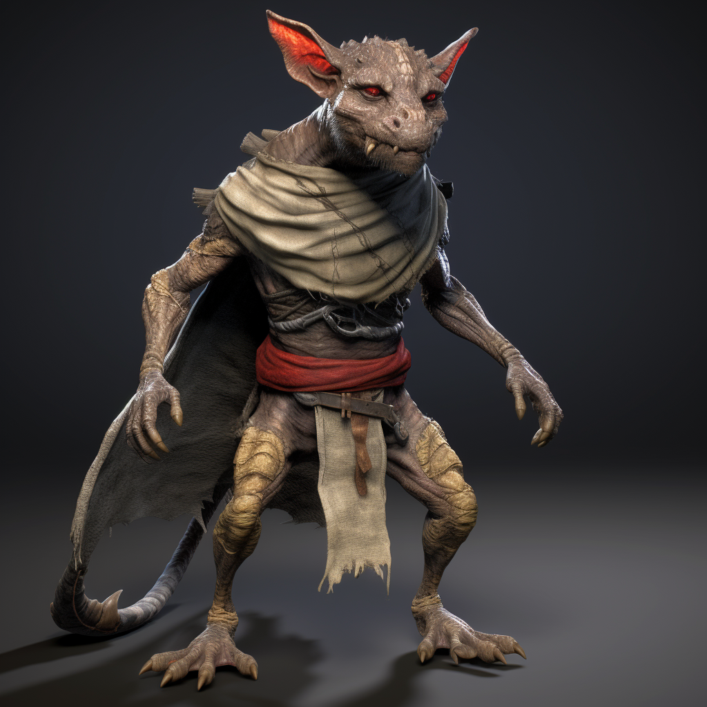 A demonic rat in fantasy game art