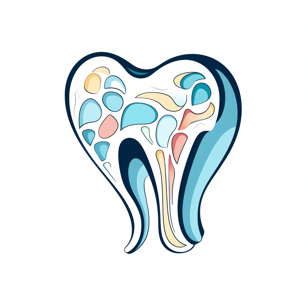 Outline of Dental Clinic Logo Tooth