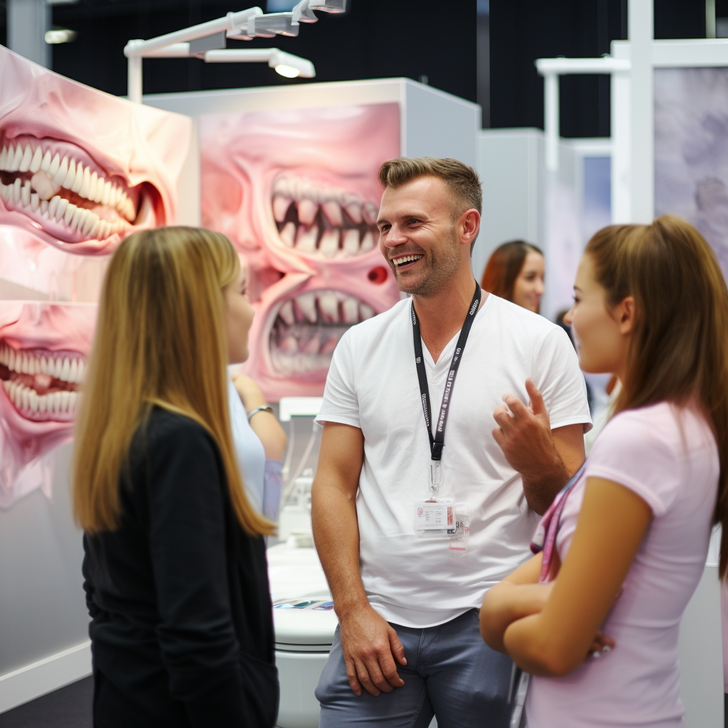 Dentist showcasing modern smile types