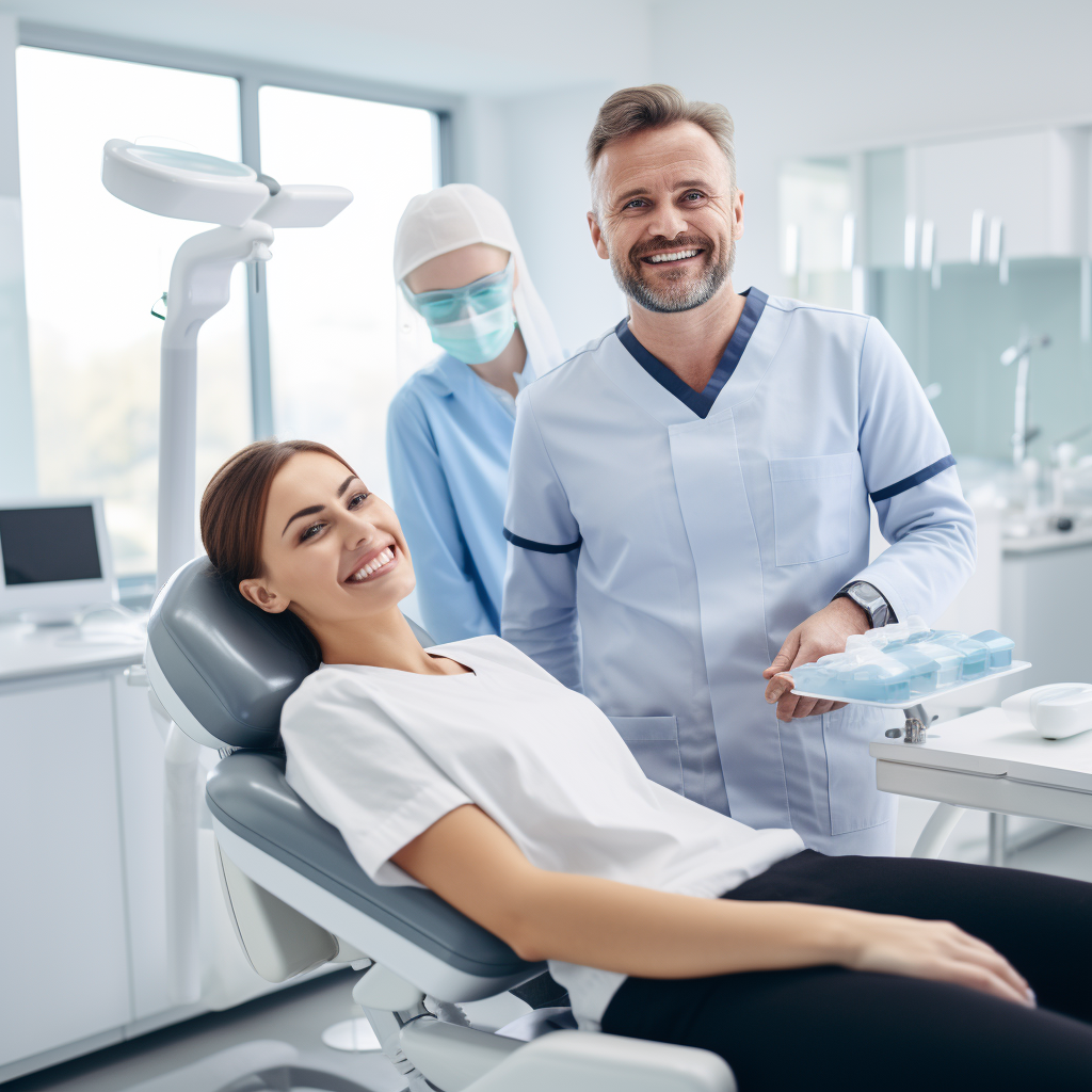 Dentist and patient building a therapeutic relationship