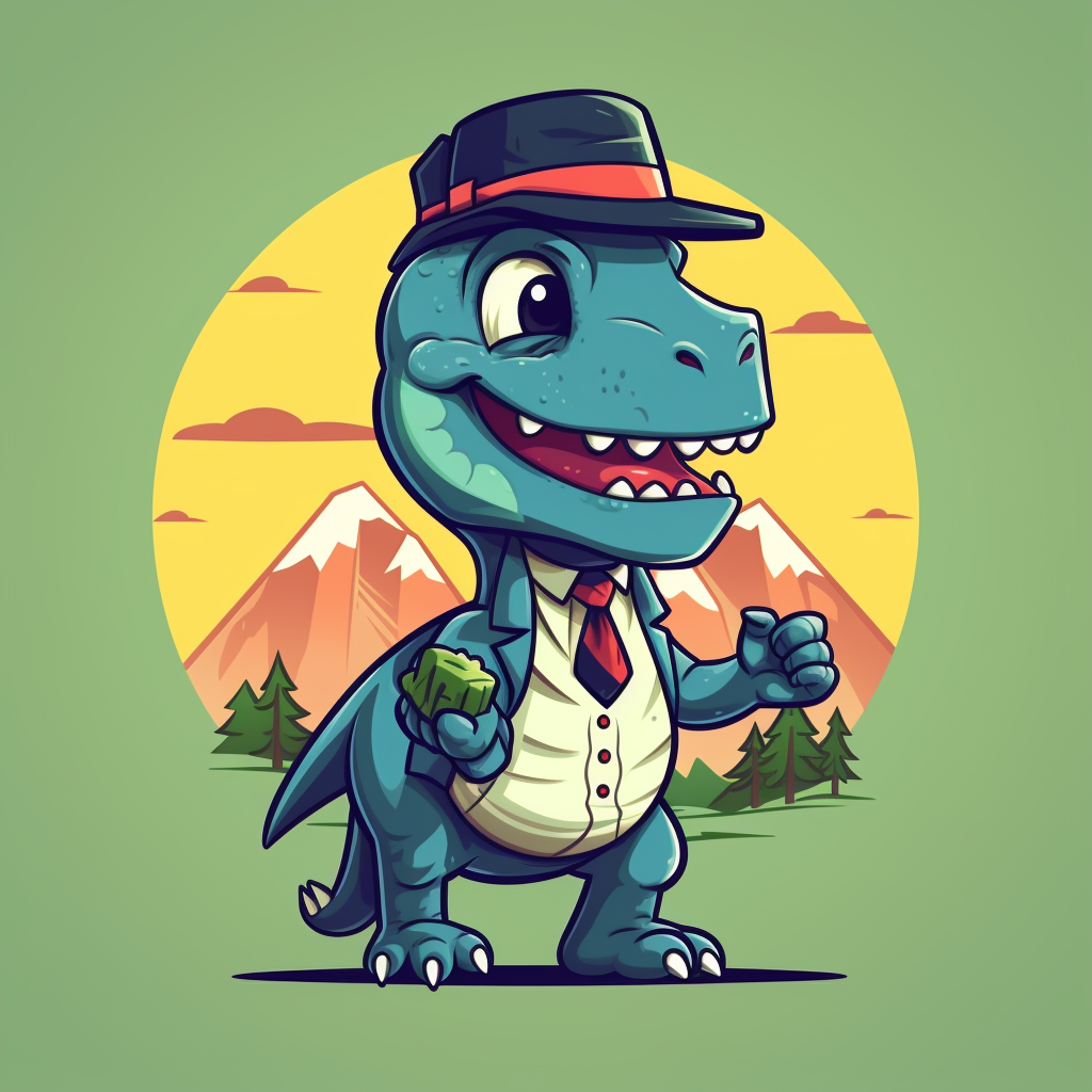 Cartoon character Denver the Last Dinosaure