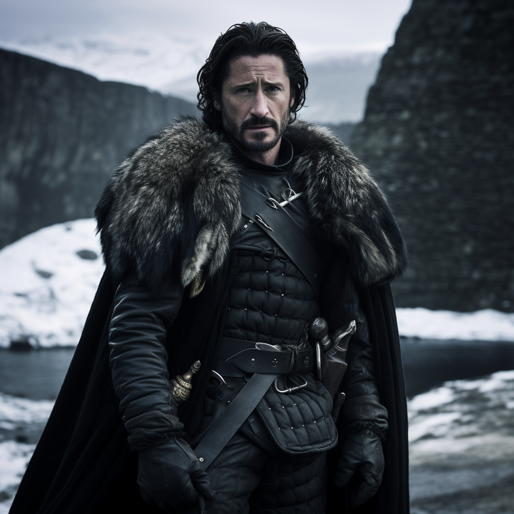 Derek Shepherd in Night's Watch from Game of Thrones