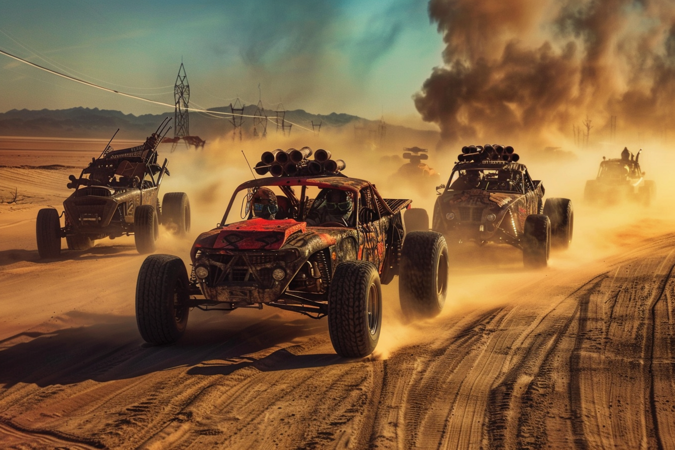 Mad Max style desert race