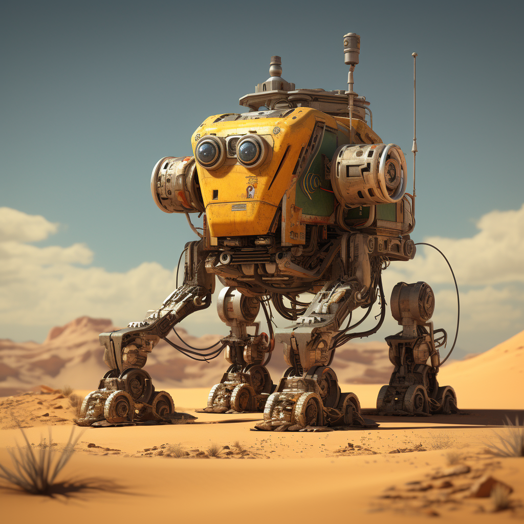 Small desert repair robot concept