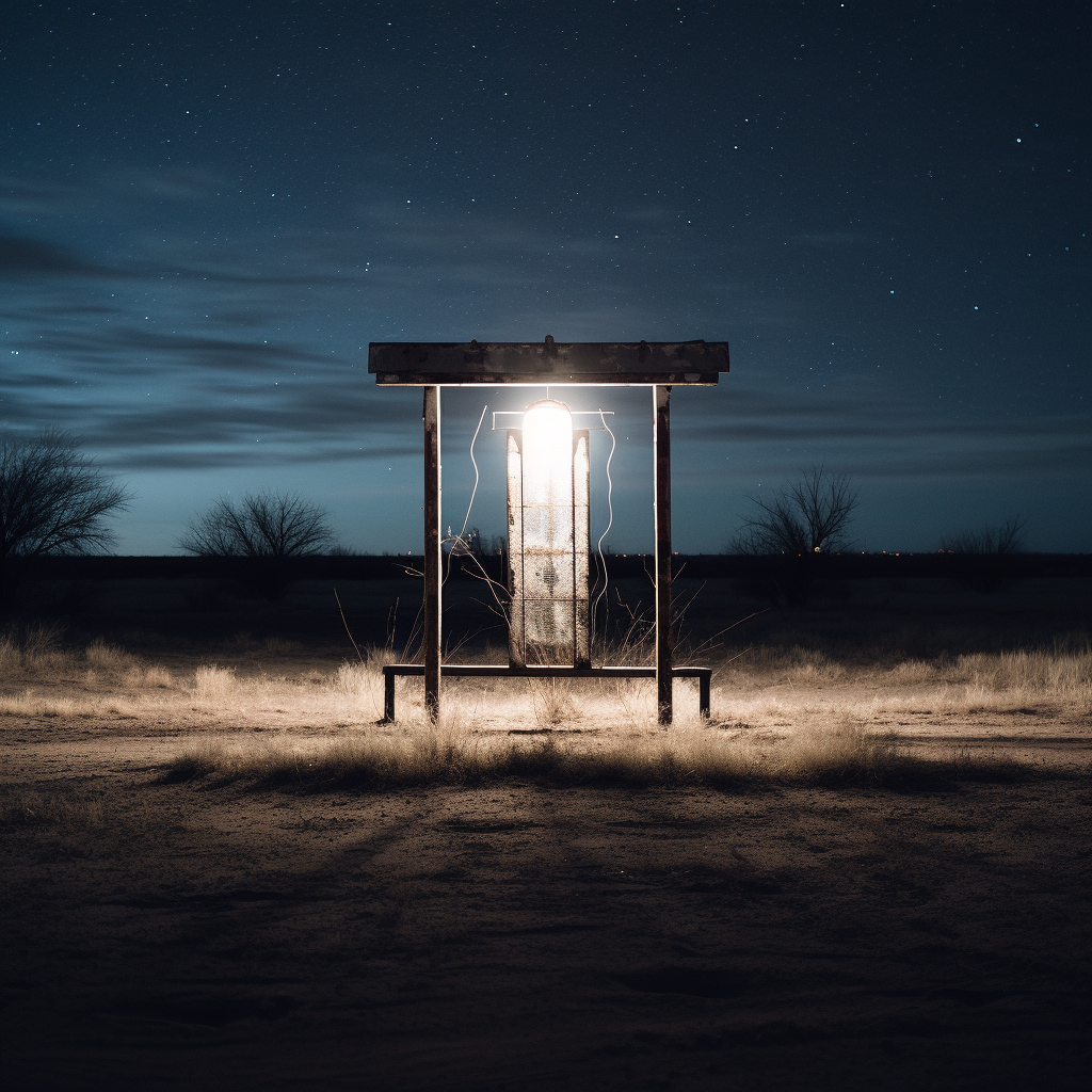 Captivating Marfa Lights in Desert Night