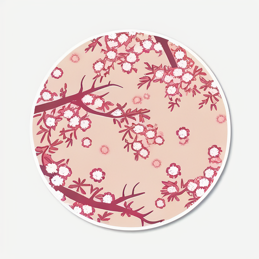 Sakura blossom sticker design