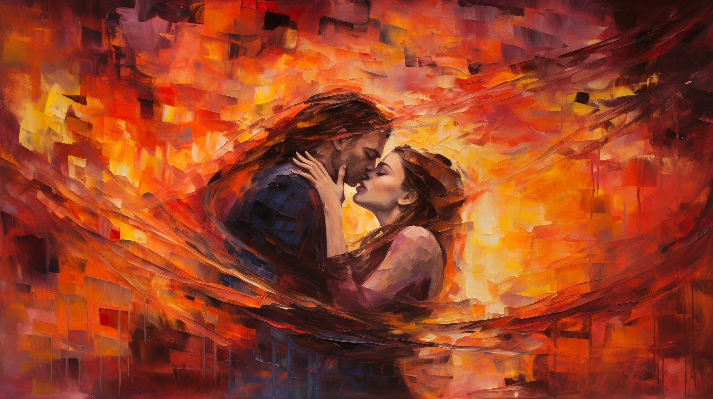 Artwork depicting destructive love and jealousy