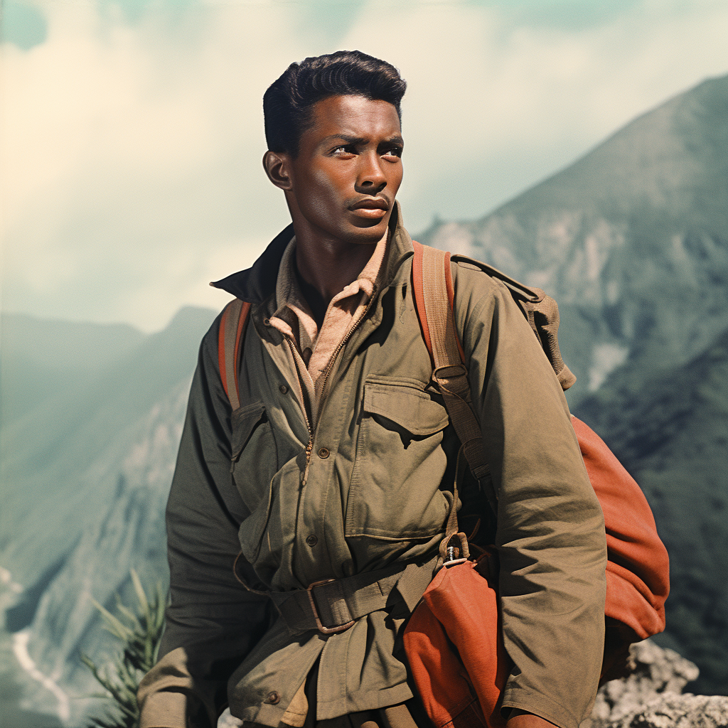 Determined resistance fighter in 1950s