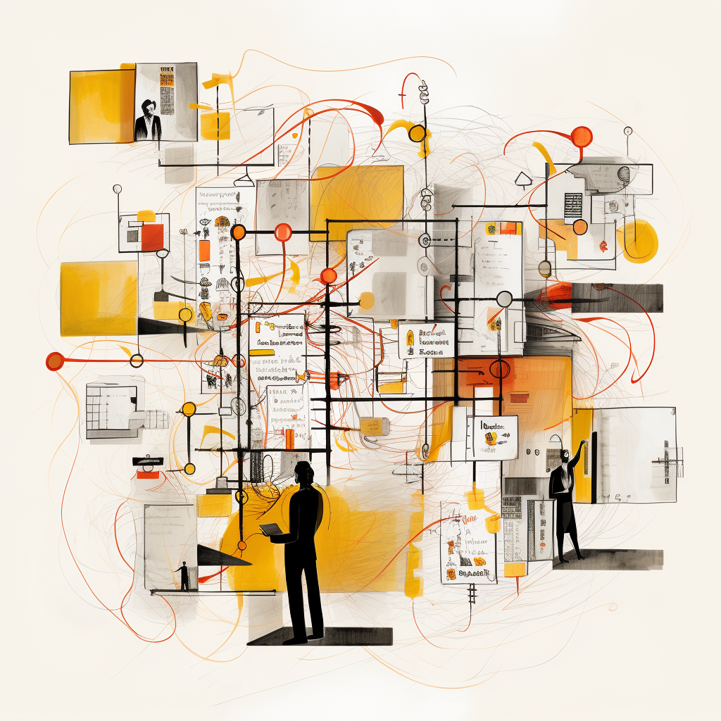 Illustration of Magazine Grid Development Process