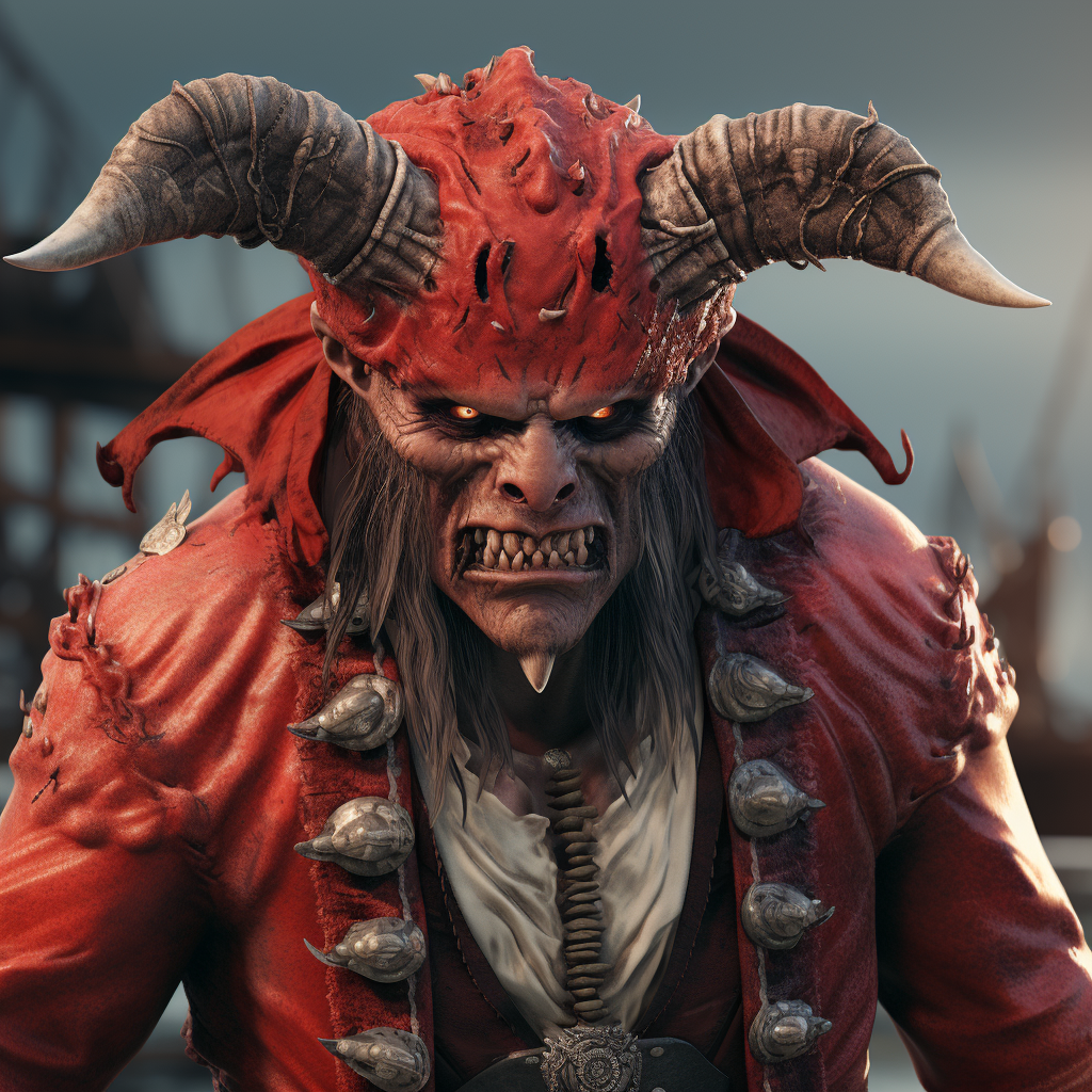 Devil Imp Pirate Red Skin