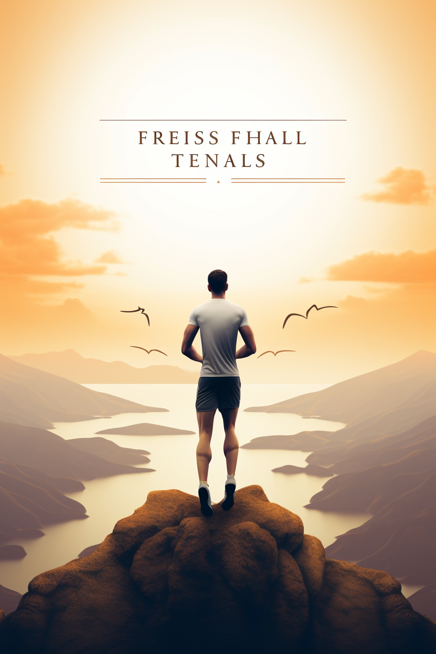 Devotional fitness book cover illustration