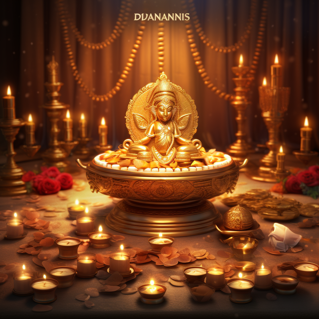 Realistic Dhanteras Marine Concept Image