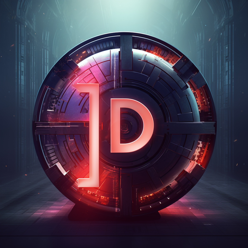 Futuristic Di logo monogram design