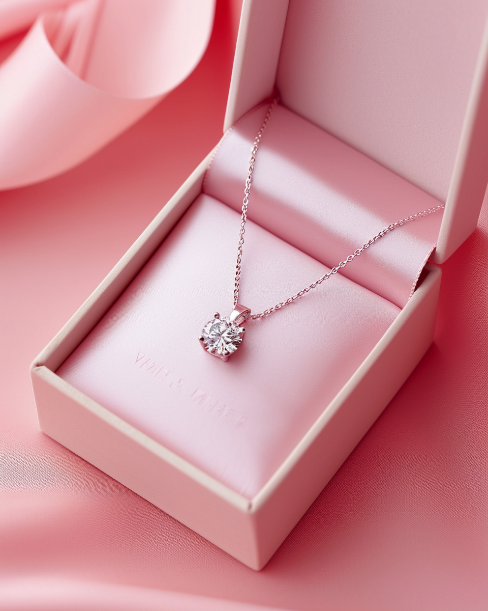 Diamond Necklace in Luxury Box