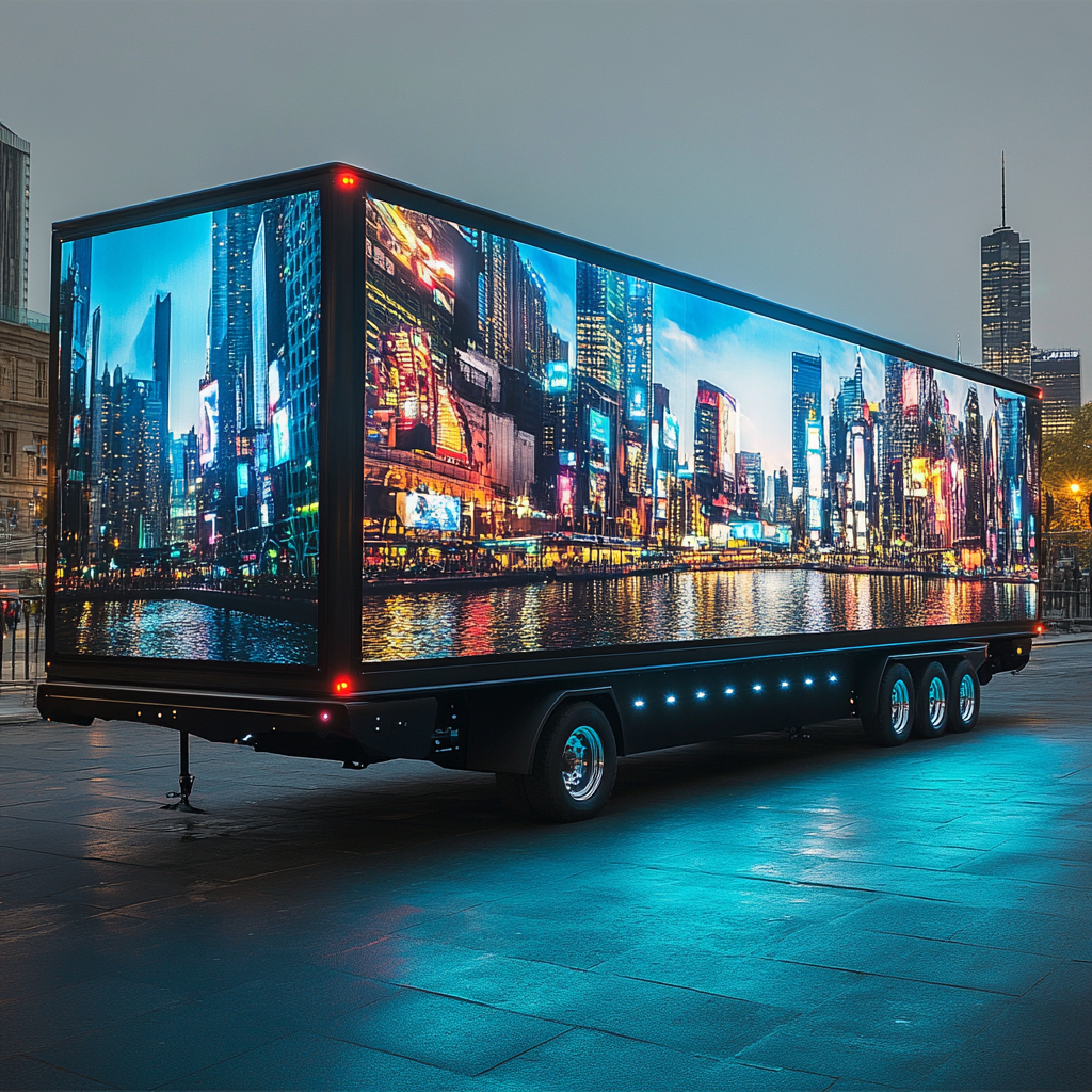 Ute Towing Digital Billboard Trailer