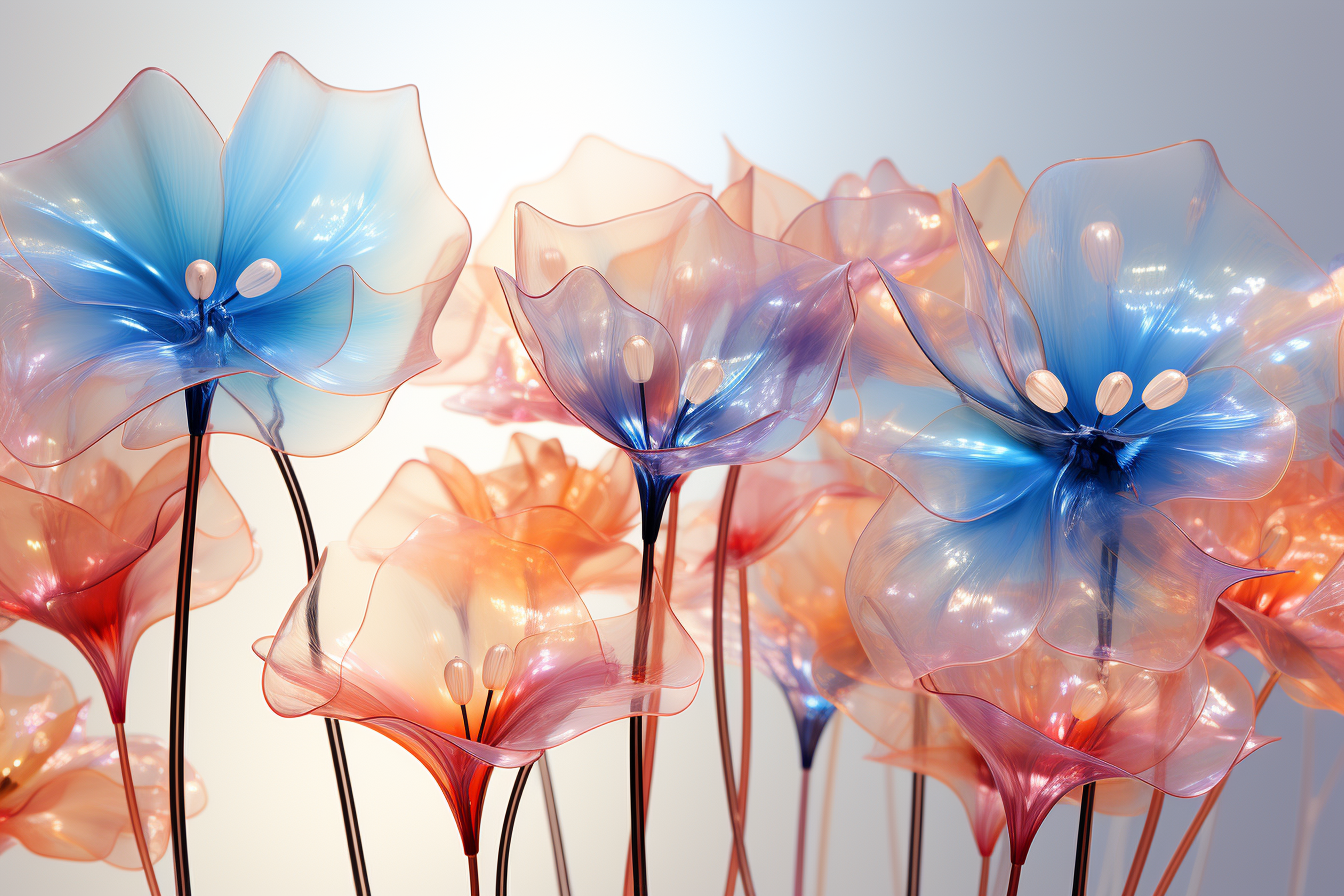 Beautiful Digital Floral Flowers as Data Structures