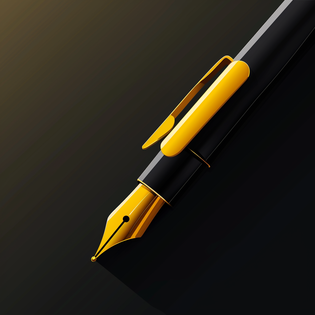 Minimalistic digital pencil on writing assistance app