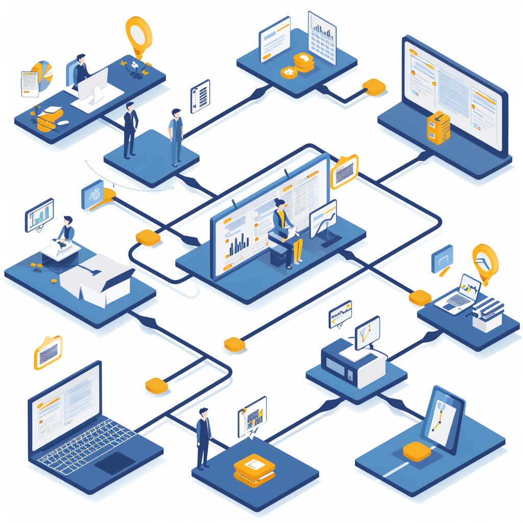 Basic style digital enterprise flowchart