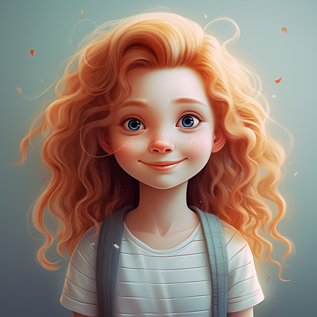 Adorable dimples in cute illustration