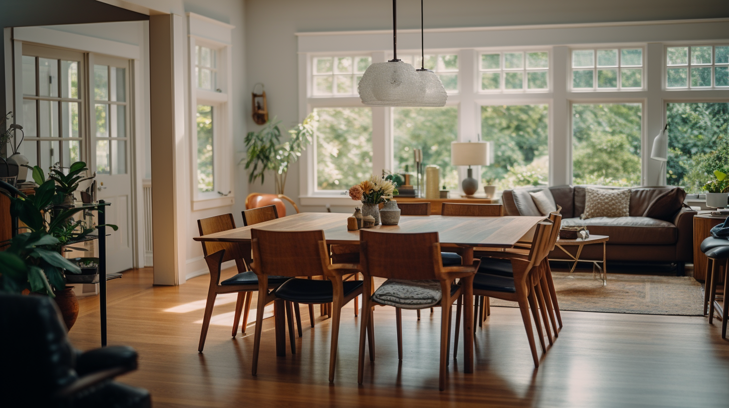 Hyper Realistic Dining Room in Elegant House