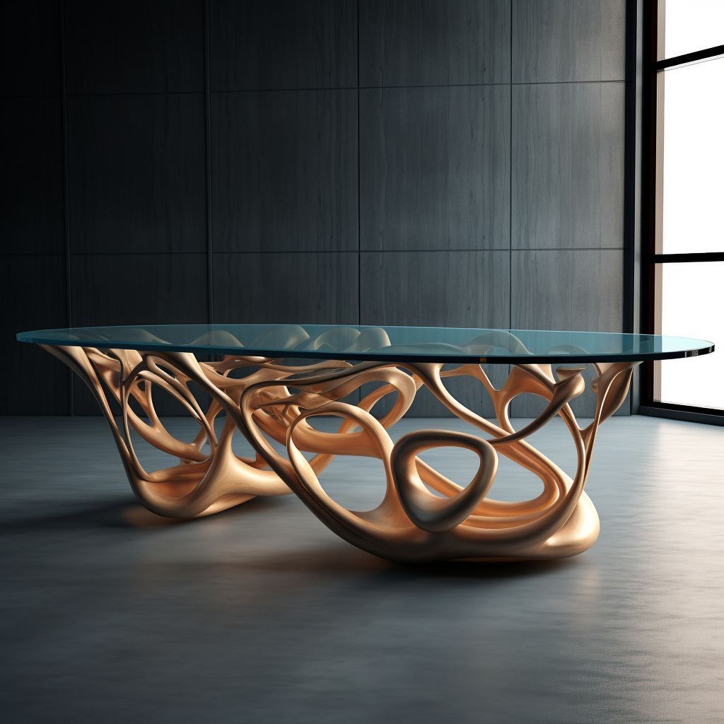 Stylish dining table inspired by the sea