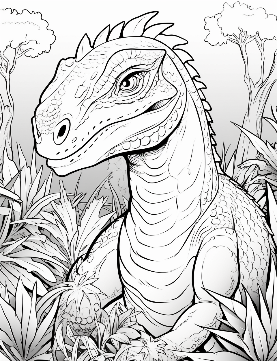 Skillful dinosaur dotting coloring pages