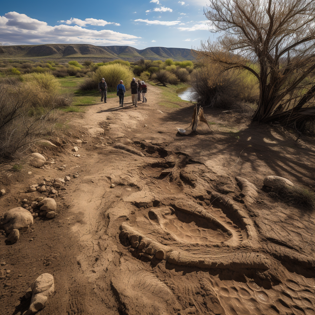 A well-preserved dinosaur track fossil