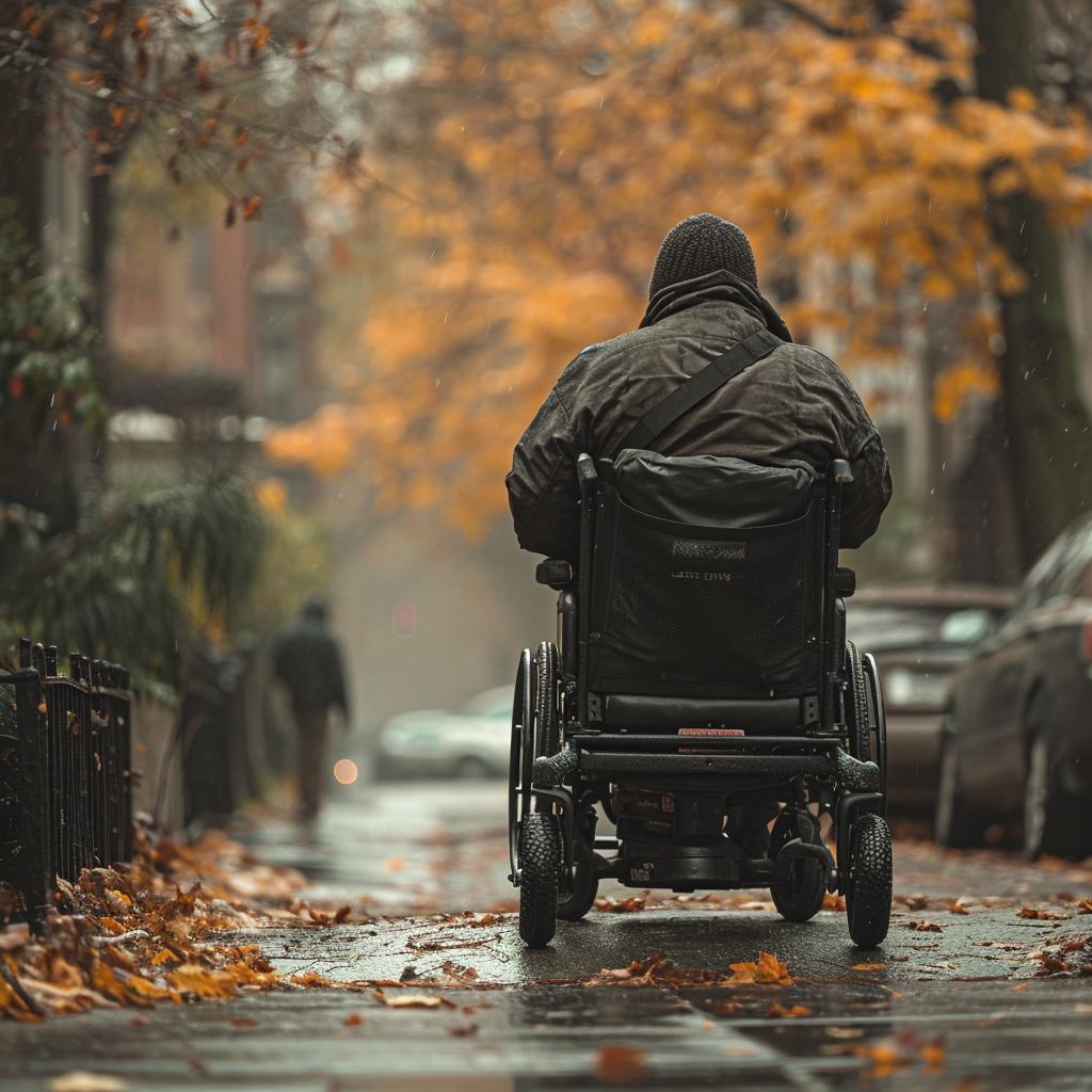 Disabled people blocked by parked cars