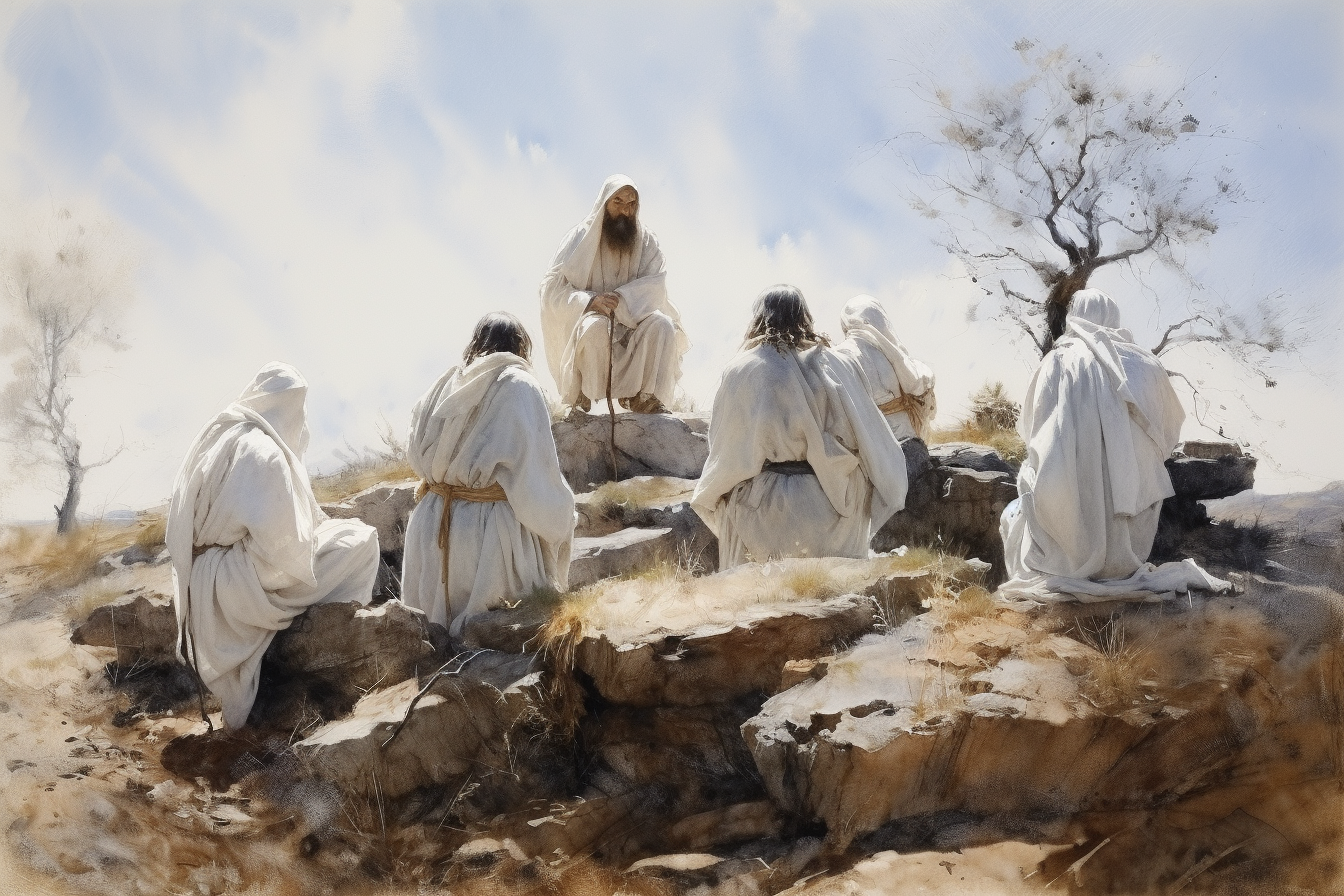 Andrew Wyeth's painting of disciples on the Mount of Olives